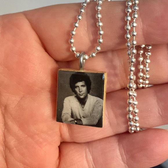 (2 for $12,4 for $20) Tom Jones Scrabble Necklace - Picture 1 of 2
